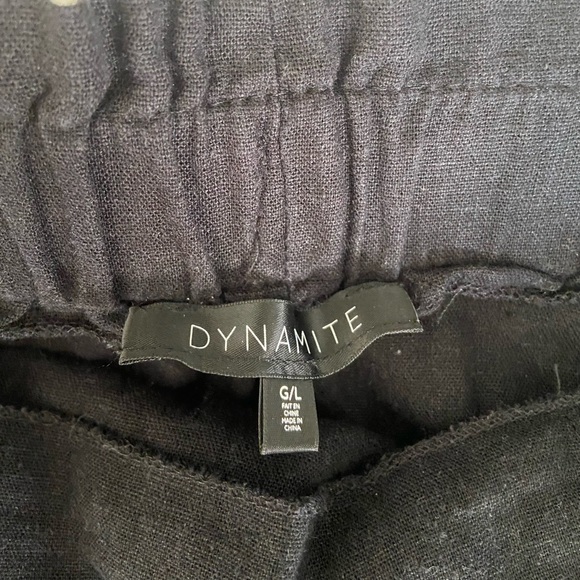 Dynamite Black Linen Mini Skirt - Picture 5 of 7